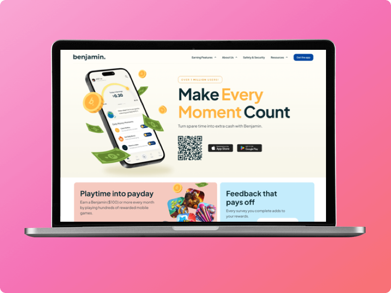Benjamin marketing site