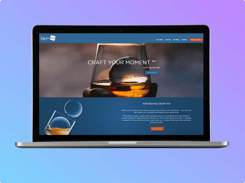 Quari Ice website